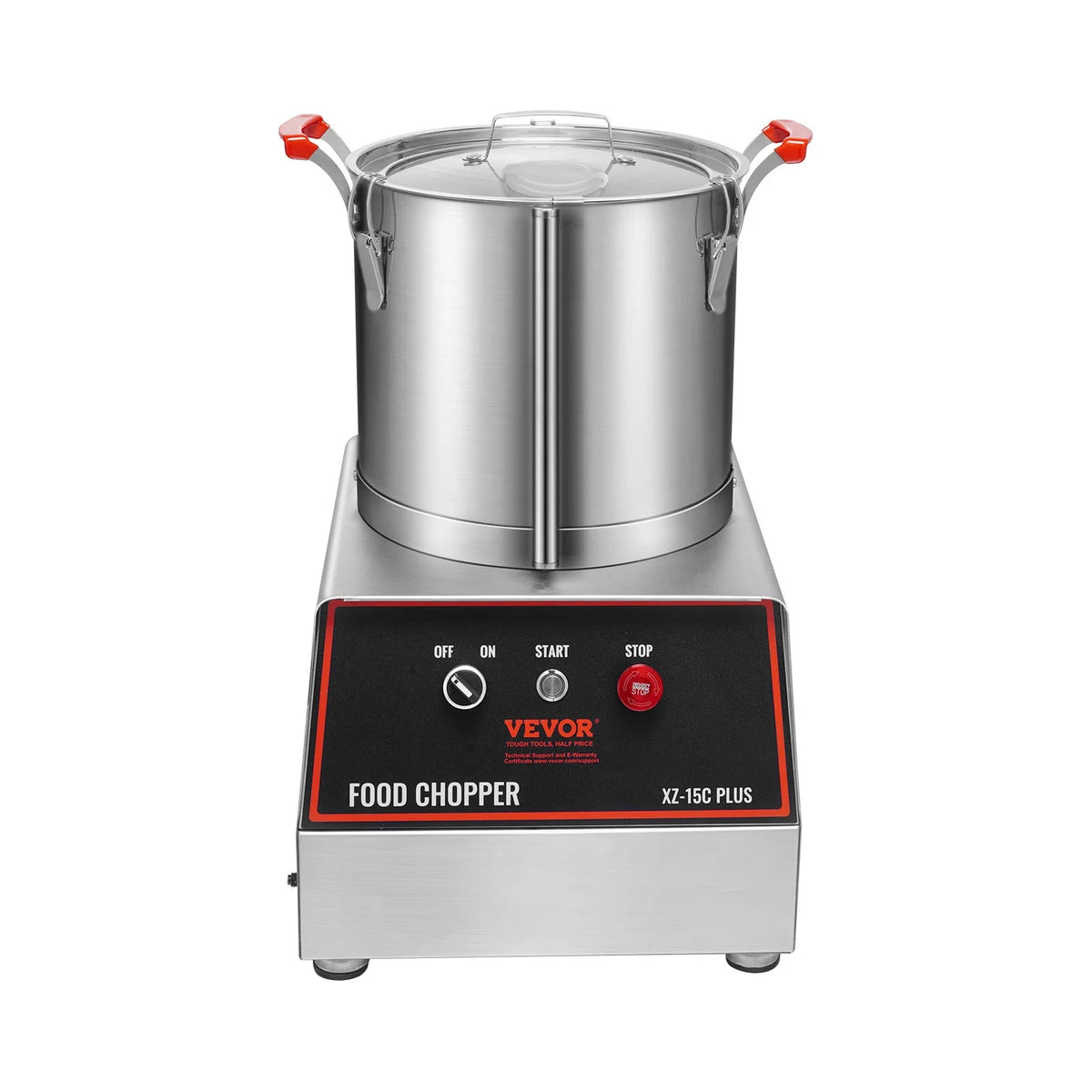 1400W 16 Quart Stainless Steel Food Processor Y576