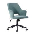 Teal Green Fabric Office Chair N877