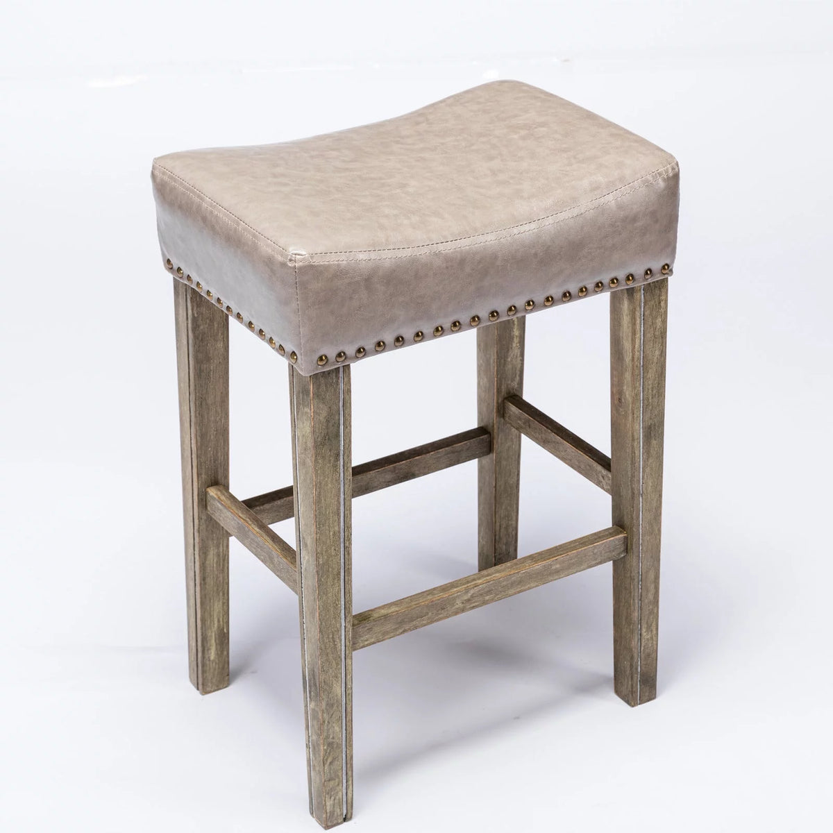 26" Counter Height Bar Stools Set of 2 Gray L459