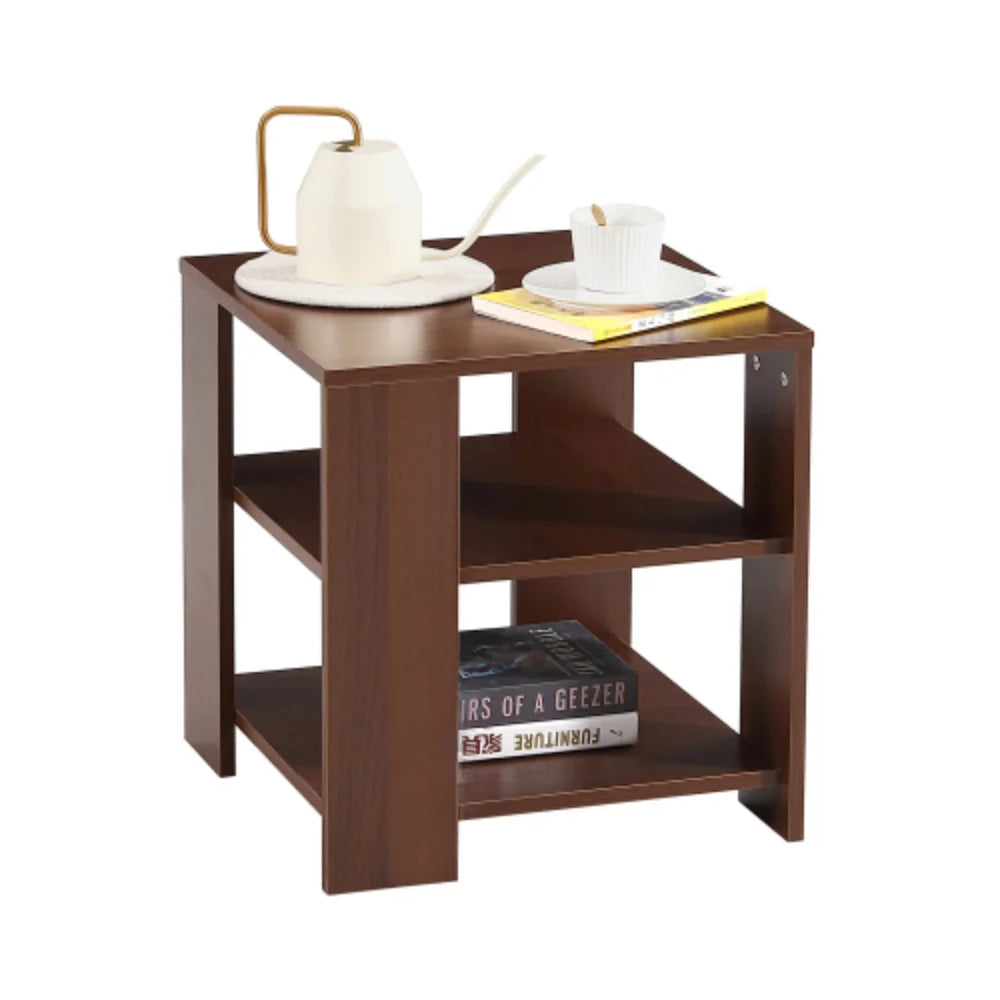 3-Tier Wood Square Side Table K27016