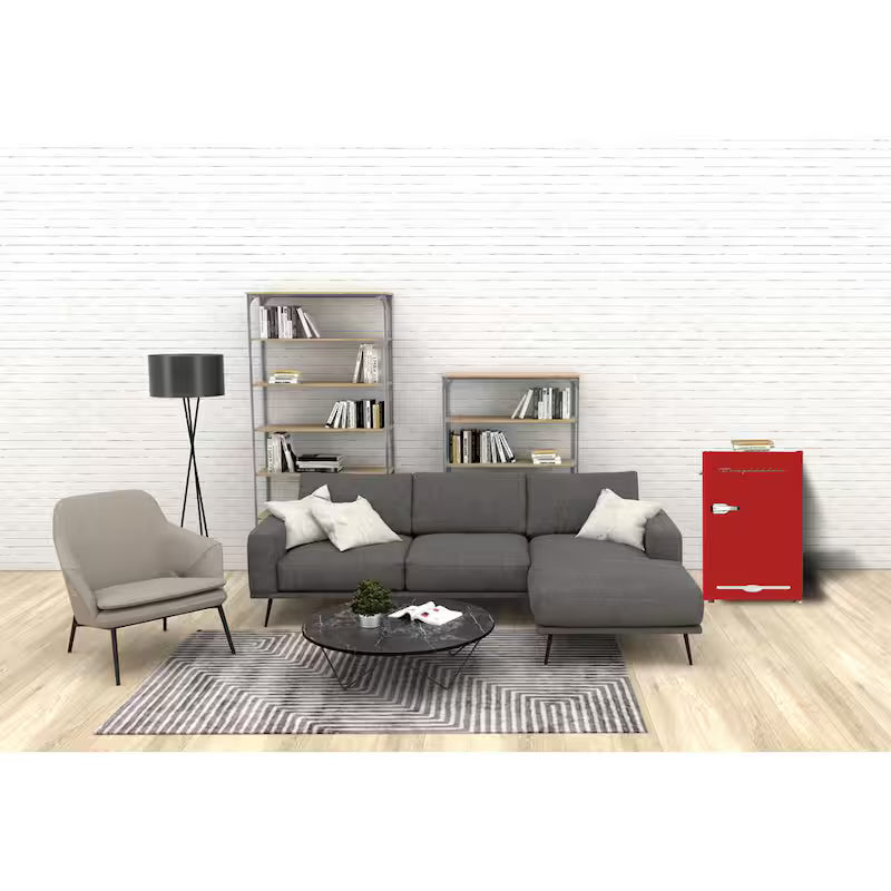 Retro Mini Fridge in Red U982145