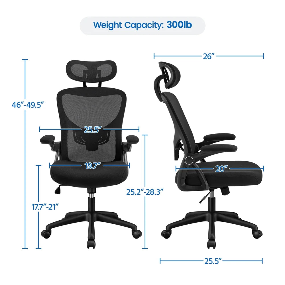 Black 28.5 in Active Chair V5365