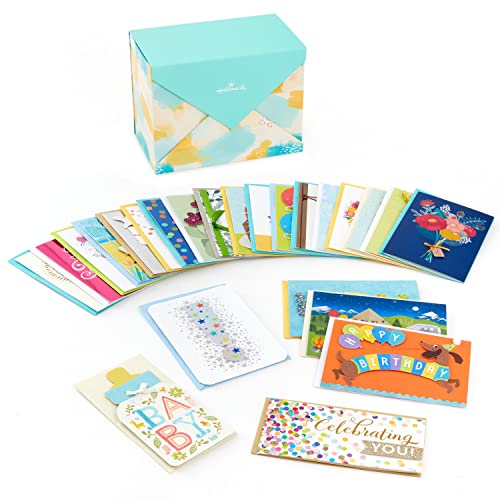 Assorted Boxed Christmas Cards Set Pack of 24 with Envelopes E30499