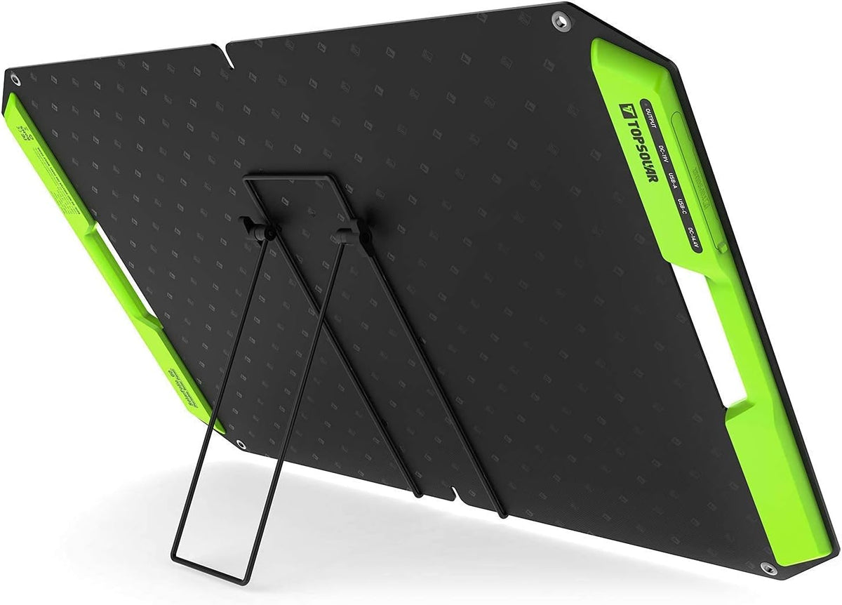 60W Foldable Portable Solar Panel Charger Kit with Dual USB Ports Q83106