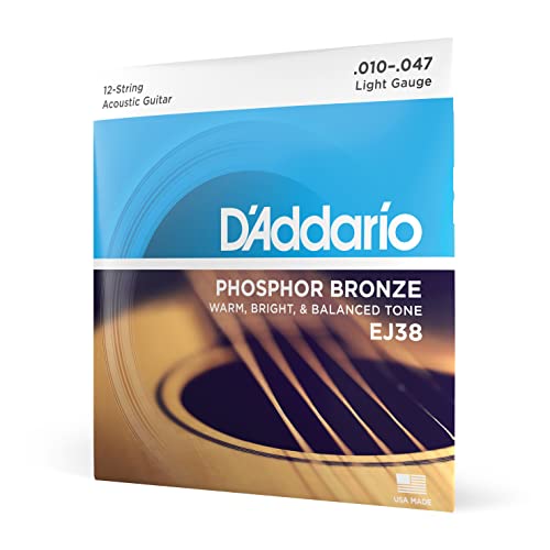 Phosphor Bronze Acoustic Guitar Strings 12-53 Light 3-Pack P967591