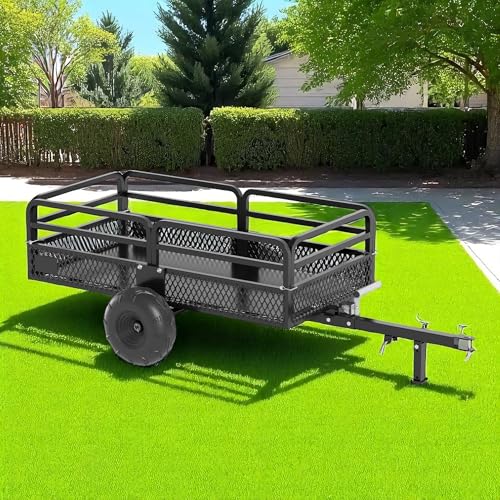 1500lbs Heavy Duty Steel Dump Cart with Wheels T784732