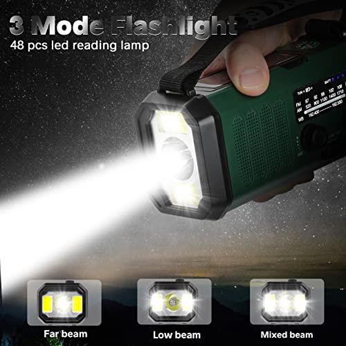 10000mAh Hand Crank Emergency Radio H3068