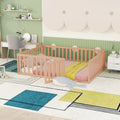 Full Size Wood Daybed Frame with Fence N473374