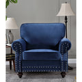 Dark Blue Velvet Chair M380604