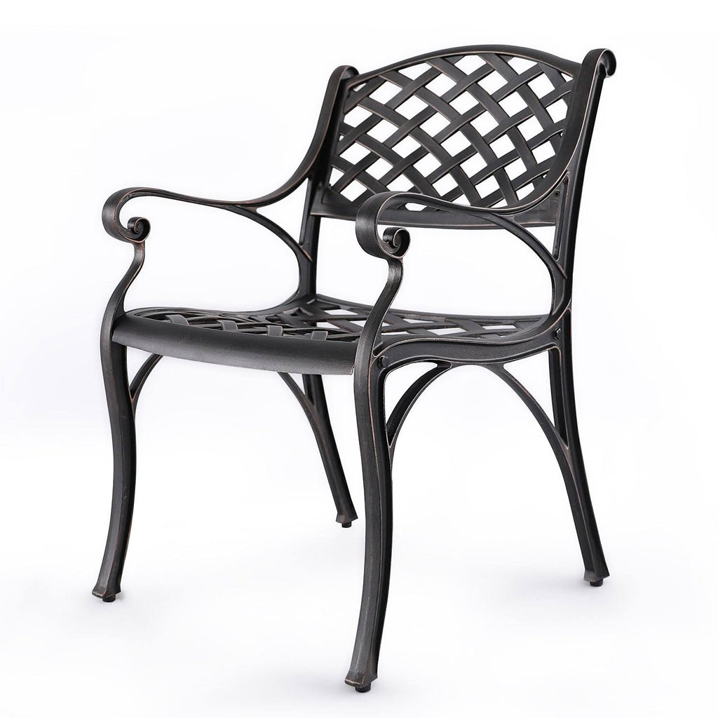Cast Aluminum Patio Dining Arm Chair R46189