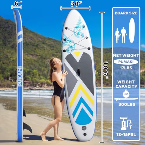 10.6' Inflatable Stand Up Paddle Board with Non-Slip Deck N68674