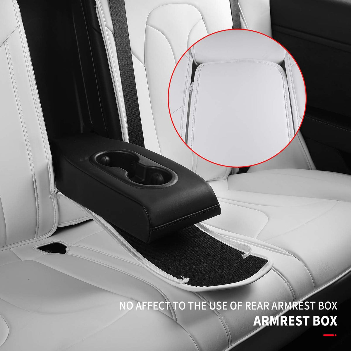 White Nappa Leather Car Seat Covers V544