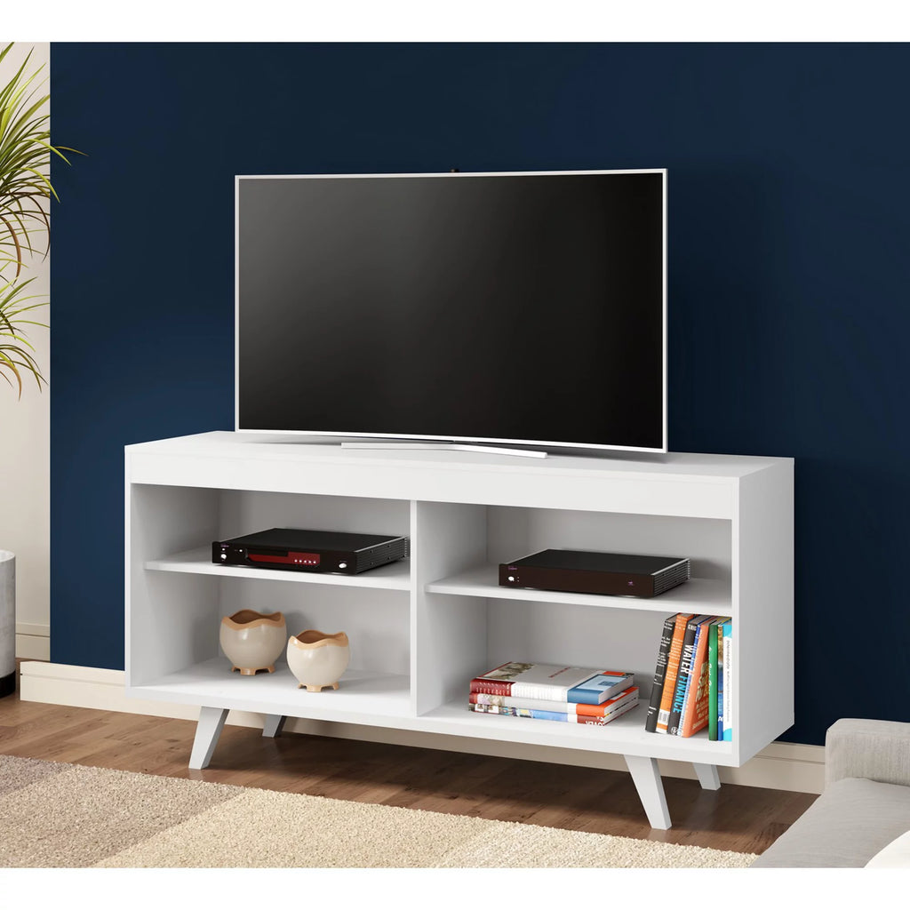 White Wood TV Media Console H349