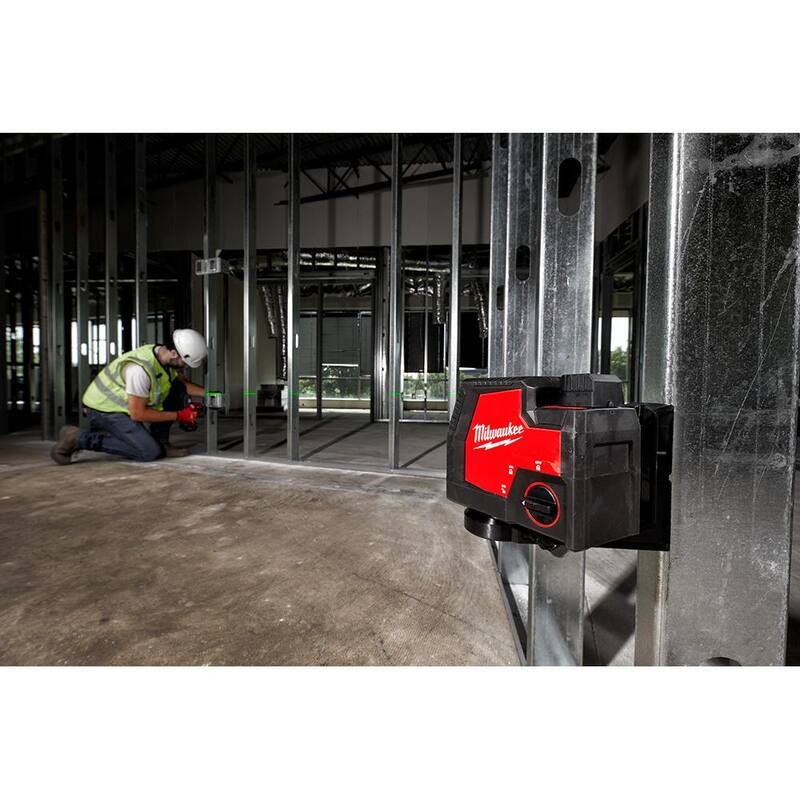 Green Rechargeable Cross Line Laser Level and LED Flood Light W668
