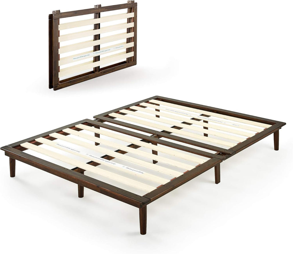 10 Inch Wood Platform Bed Frame Queen L490195