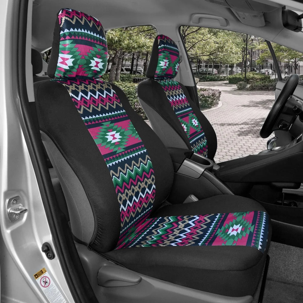 Two Tone Pattern Car Seat Covers B94883