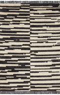 Cream Charcoal 5'2 x 7'6 Rug D34970