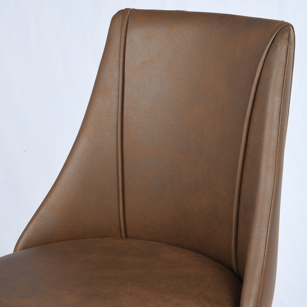 Upholstered Faux Leather Dining Chairs Set of 2 U597