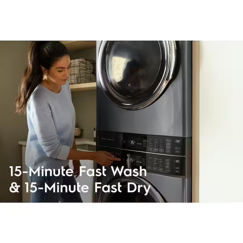 4.5 cu. ft. Washer and 8.0 cu. ft. Gas Dryer Laundry Tower Q971