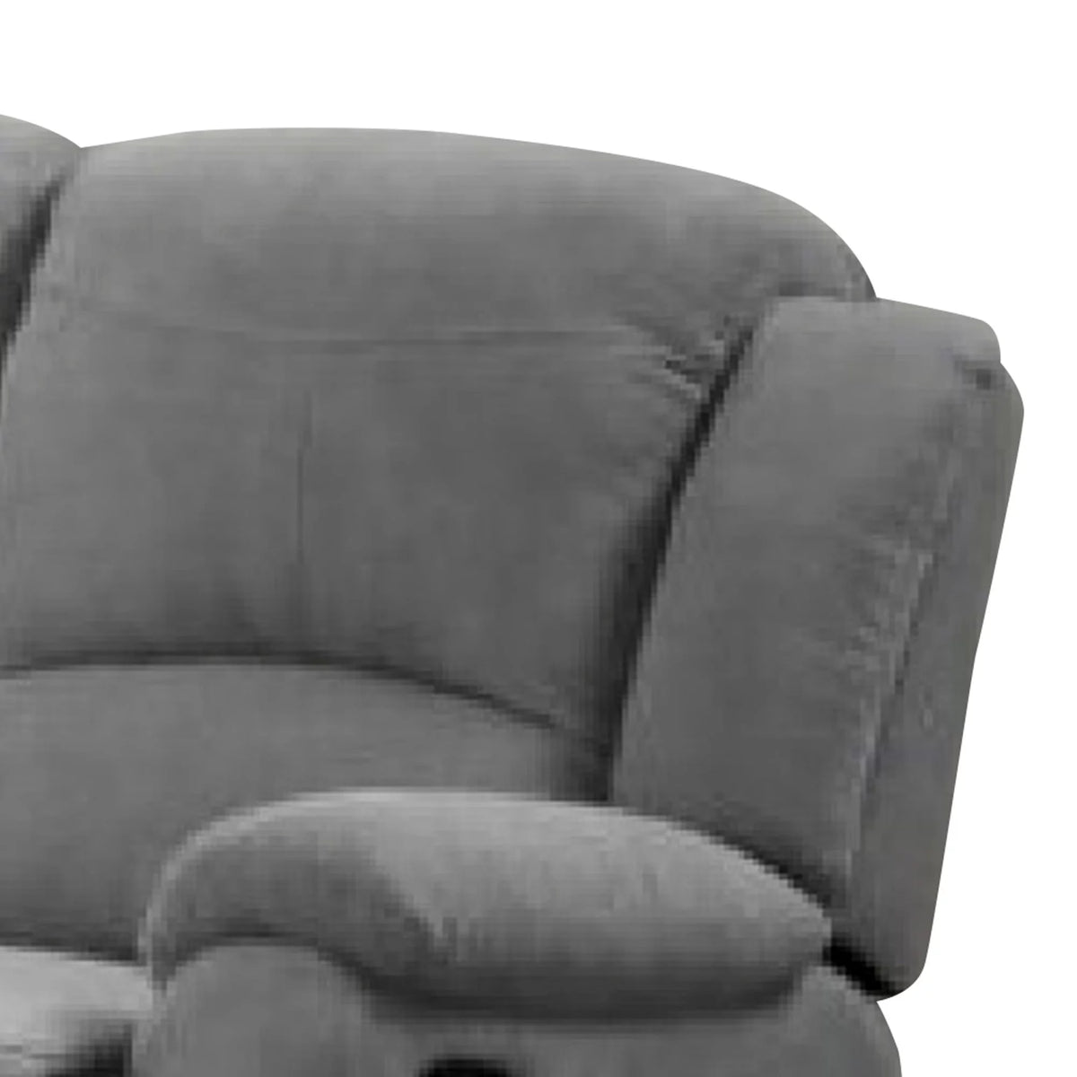Gray Fabric Recliner Loveseat R61918