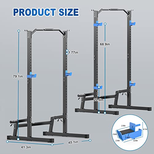 Adjustable Squat Rack with Pull Up Bar G253