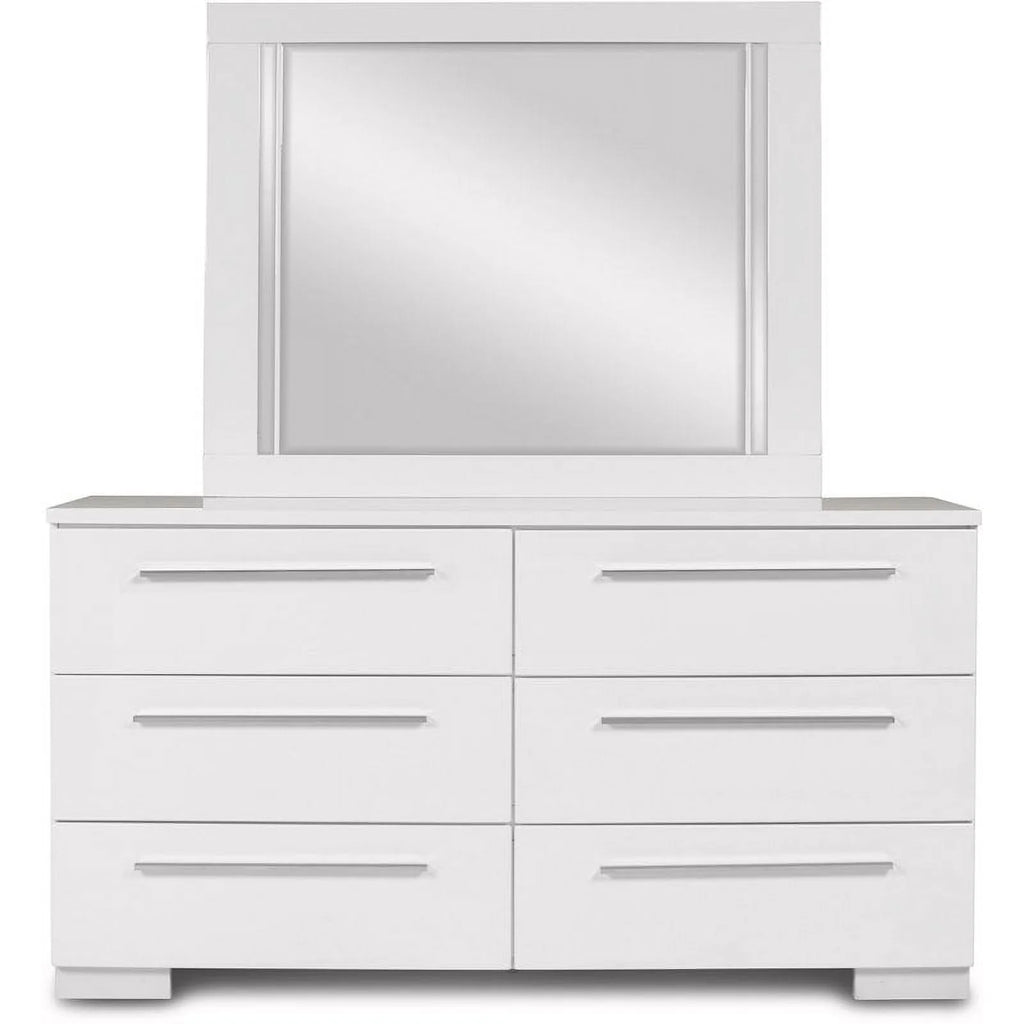 Solid Wood 5Pc Bedroom Set in White W4183