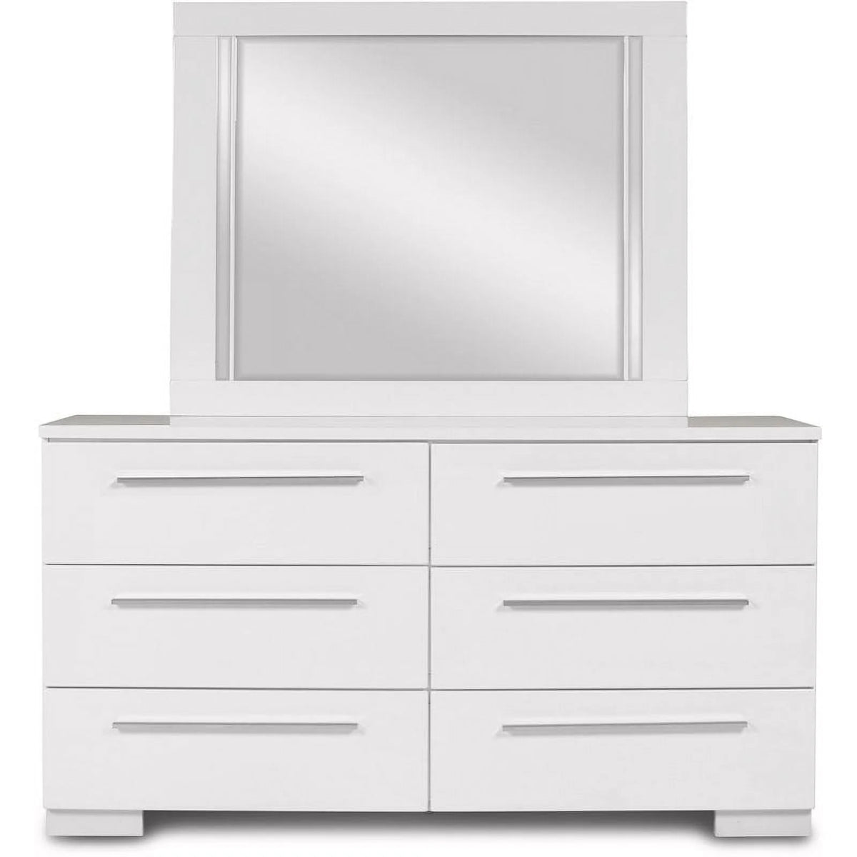 Solid Wood 5Pc Bedroom Set in White W4183