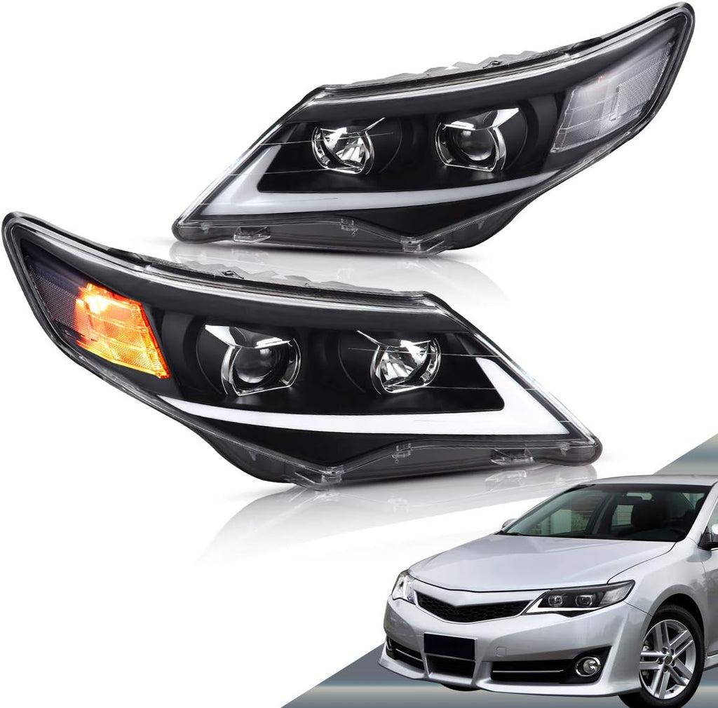LED Projector Headlights with H7 Halogen High Beam F9302