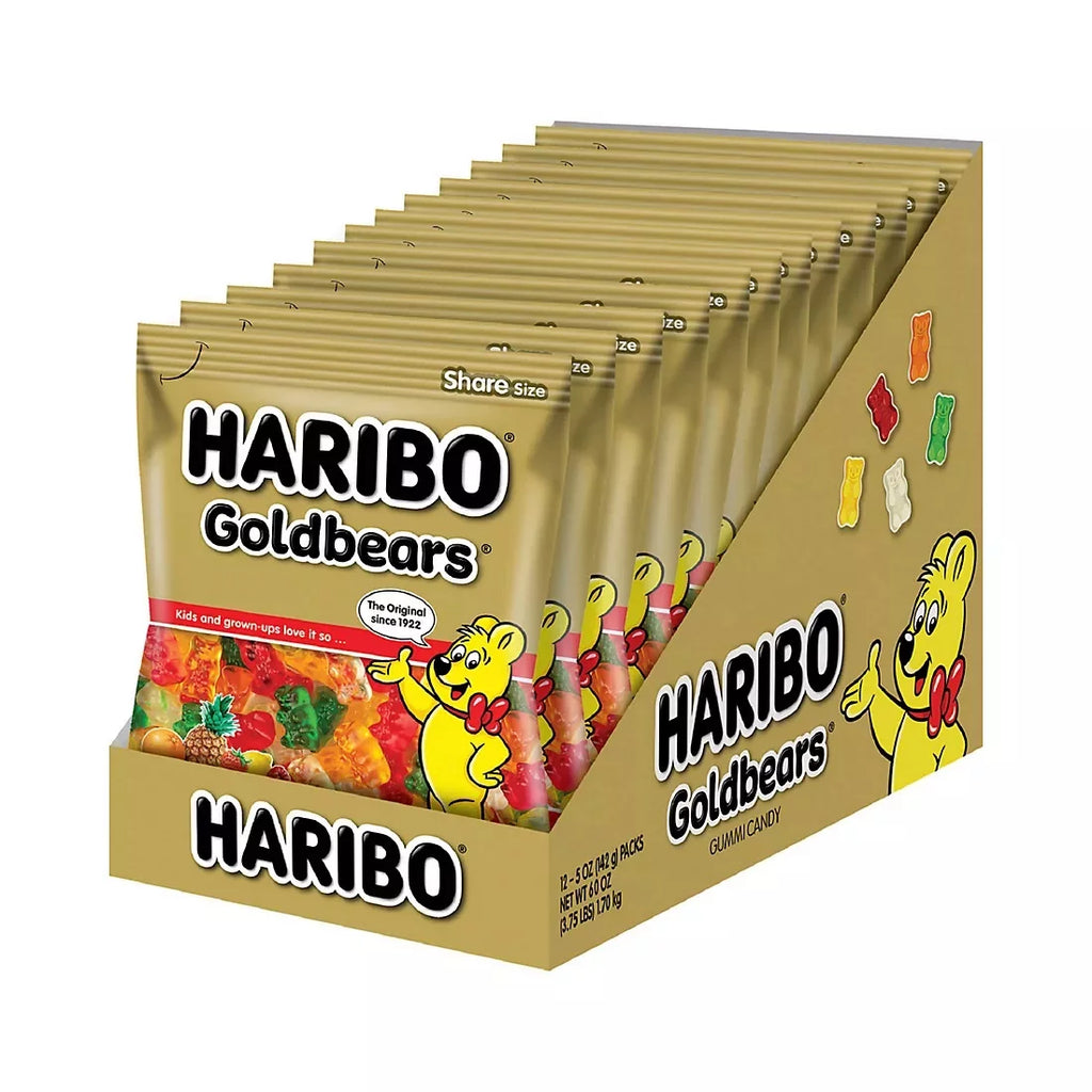 Gold-Bears Gummi Candy 5 Oz 12 Ct R23264