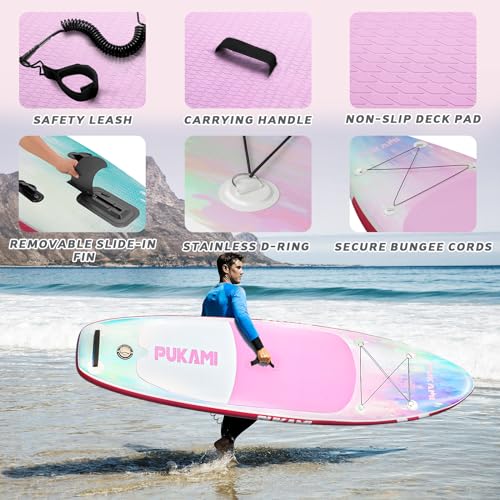 10.6' Inflatable Stand Up Paddle Board with Non-Slip Deck N68674