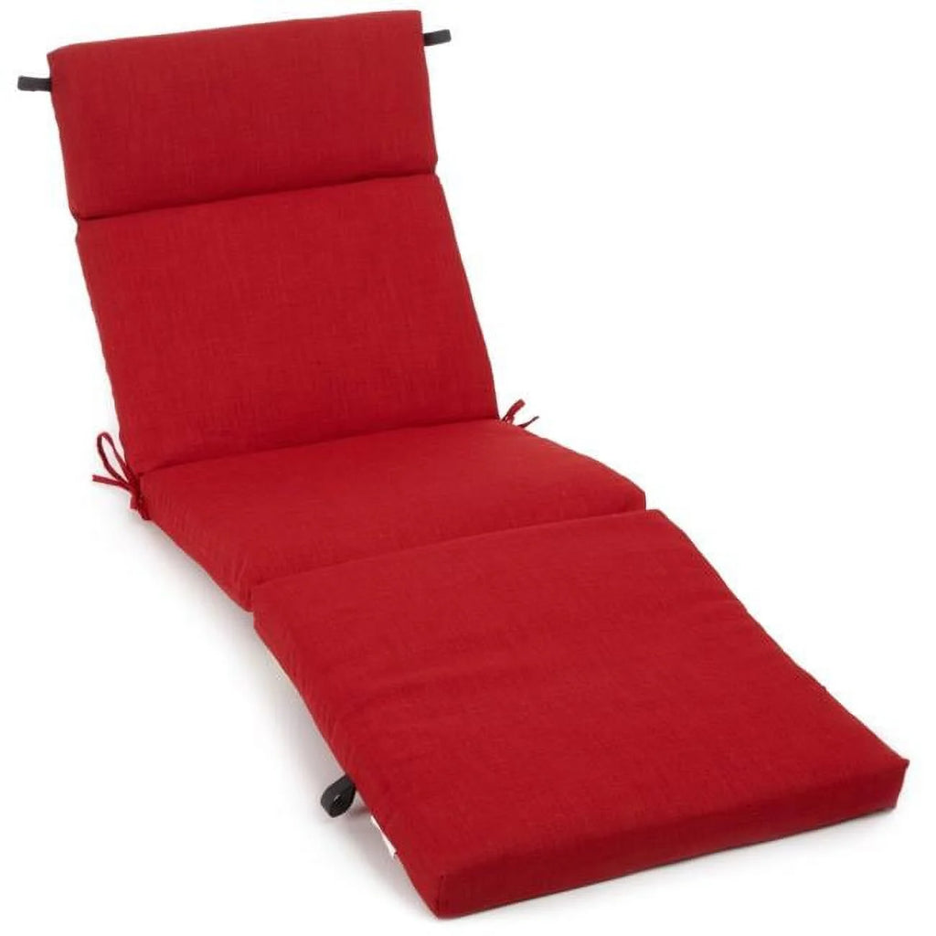 Solid Polyester Outdoor Chaise Lounge Cushion C830280