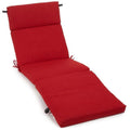 Solid Polyester Outdoor Chaise Lounge Cushion C830280