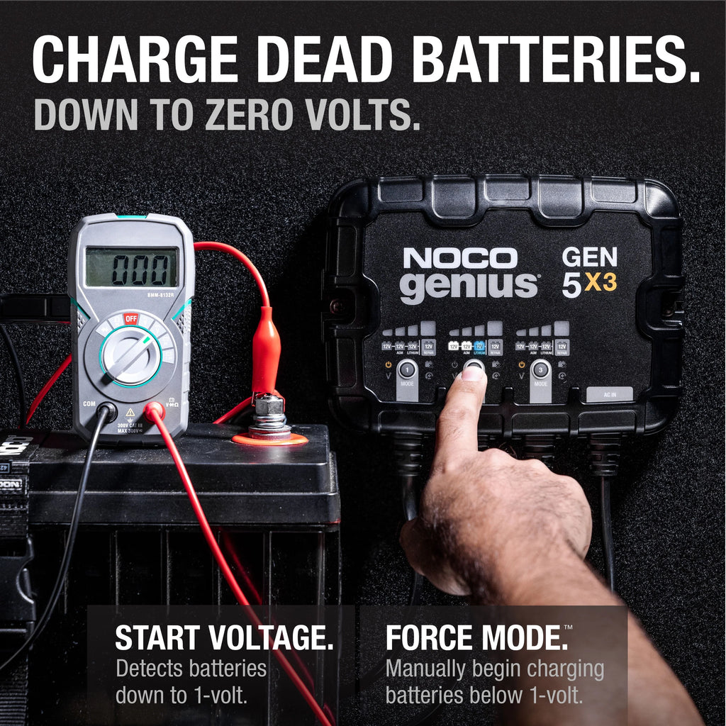 3-Bank 15A 12V Onboard Battery Charger O28761