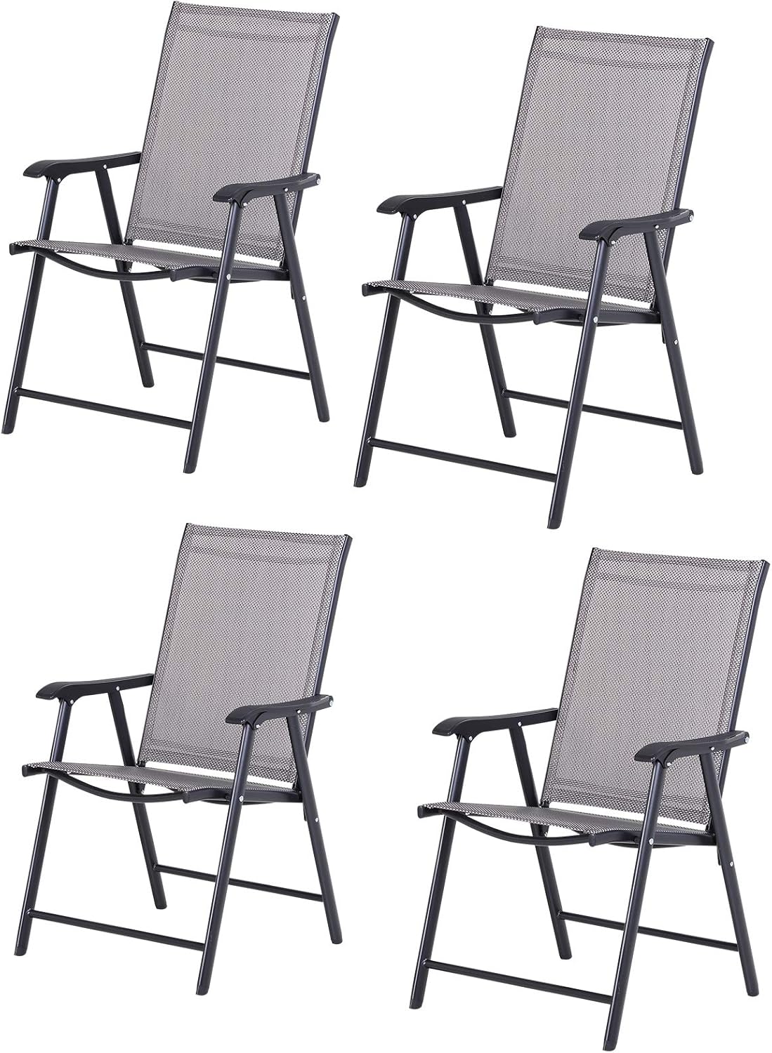 Folding Outdoor Patio Chairs Set of 4 O6145