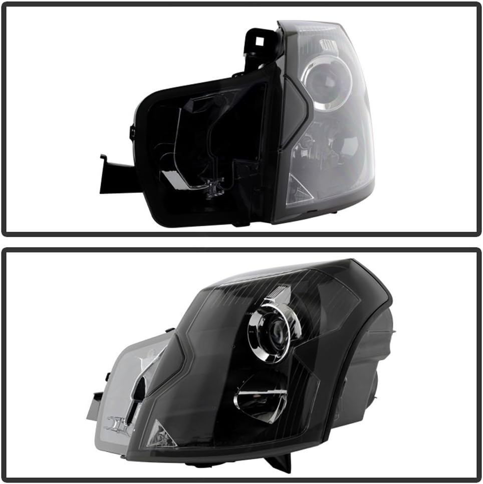 Black Projector Headlights Replacement Pair Set Left+Right U222906