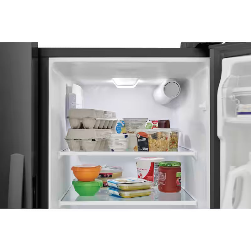36 in. 25.6 cu. ft. Black Stainless Steel Side by Side Refrigerator F187192