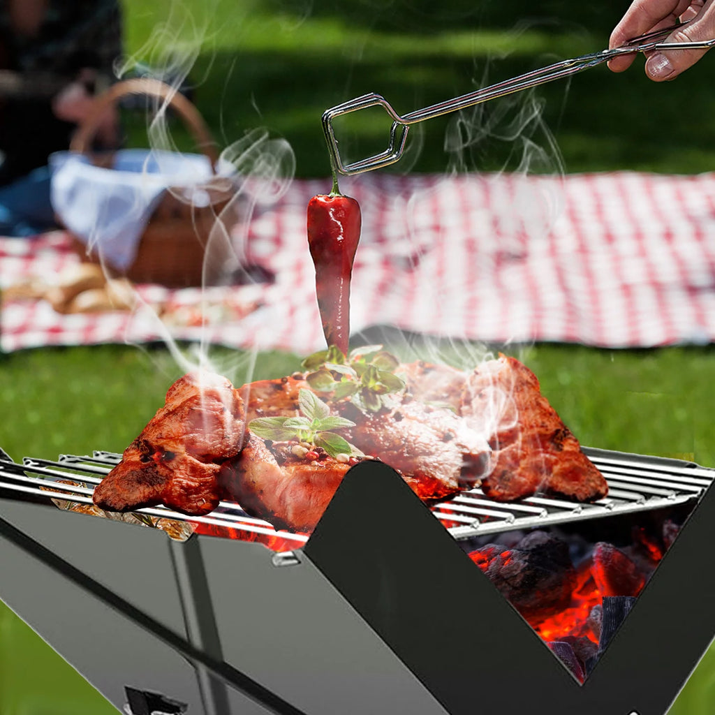 Foldable Mini Stainless Steel BBQ Grill L791
