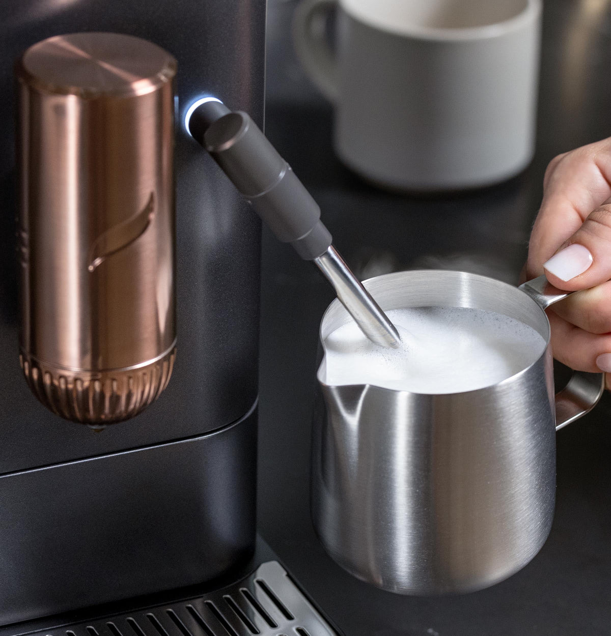 Automatic Espresso Machine with Milk Frother and Bean Grinder E19267