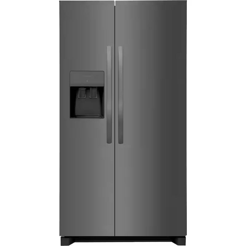 36 in. 25.6 cu. ft. Black Stainless Steel Side by Side Refrigerator F187192