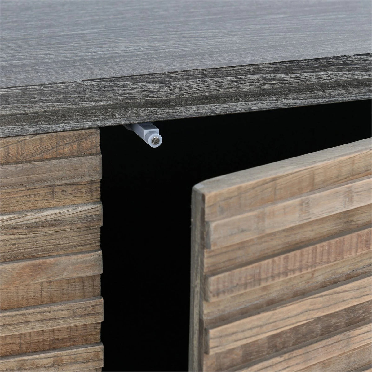 79" Reclaimed Elm Wood 4-Door Sideboard D16967