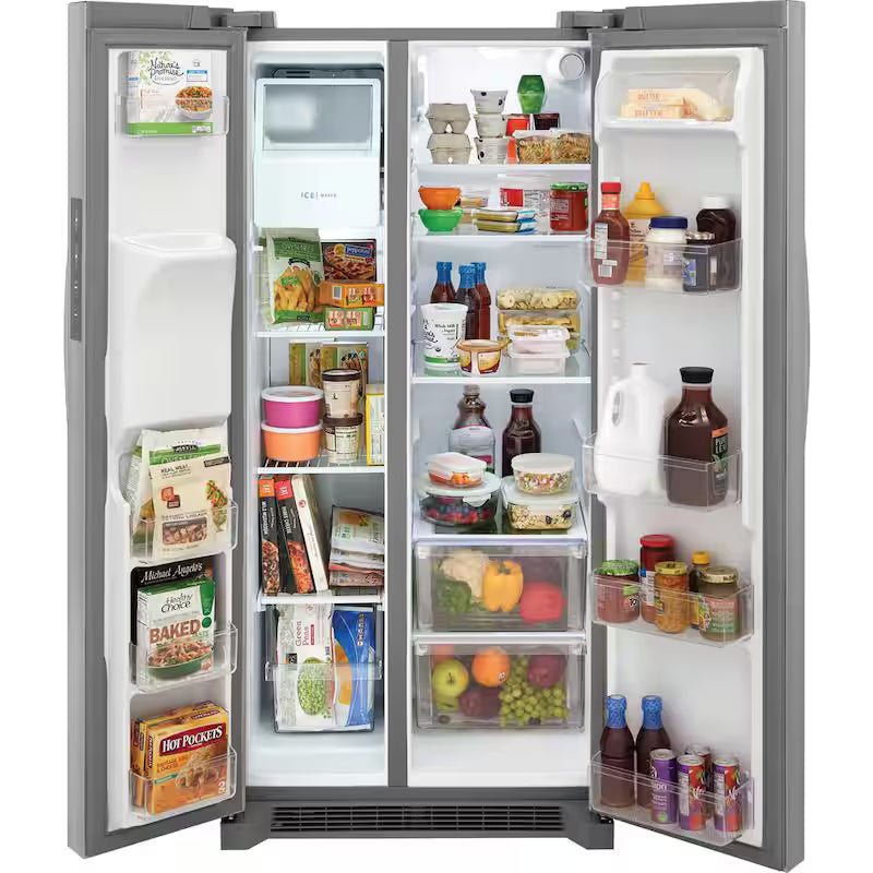 33 in. 22.3 cu. ft. Side by Side Stainless Steel Refrigerator O504023