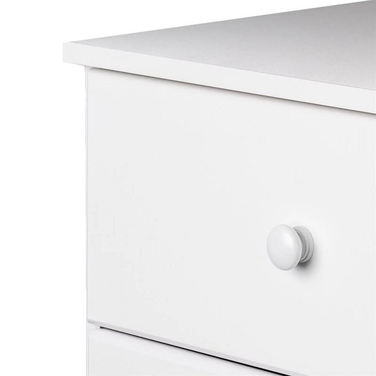 6 Drawer White Wood Lingerie Chest B7544