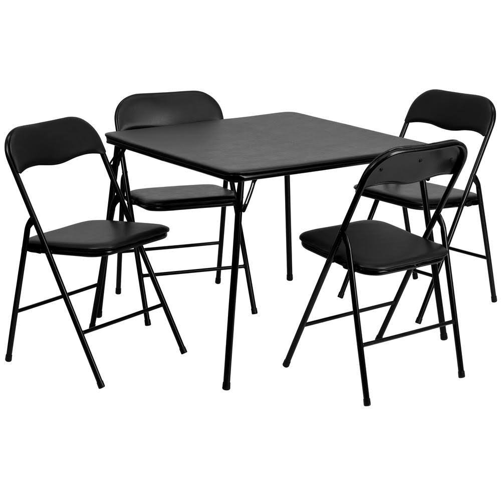 Black Folding Card Table L86158