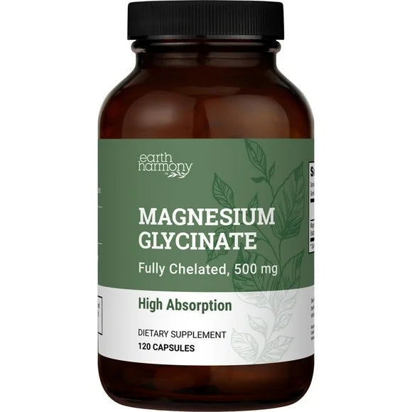 Magnesium Glycinate Powder Capsules 500 mg 120 Capsules W8408