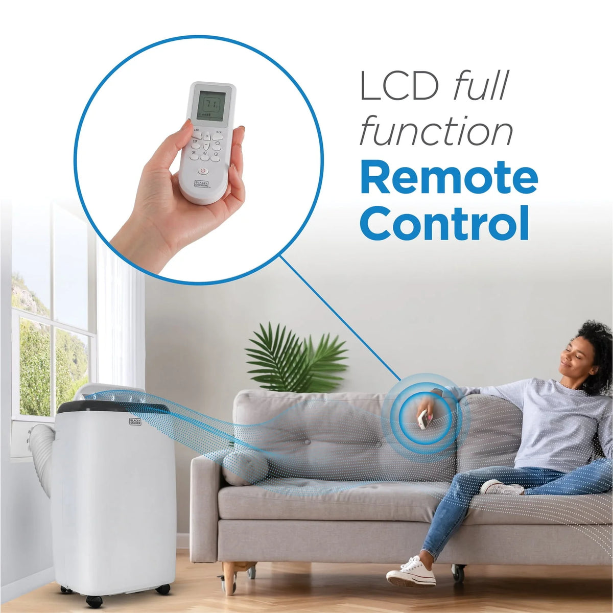 5,000 BTU Portable Air Conditioner with Remote Control, White H799
