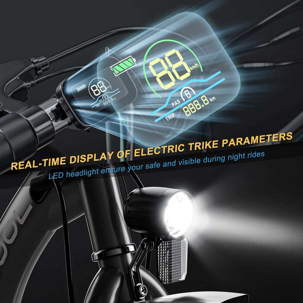 Electric Tricycle with Removable Lithium Battery J3632