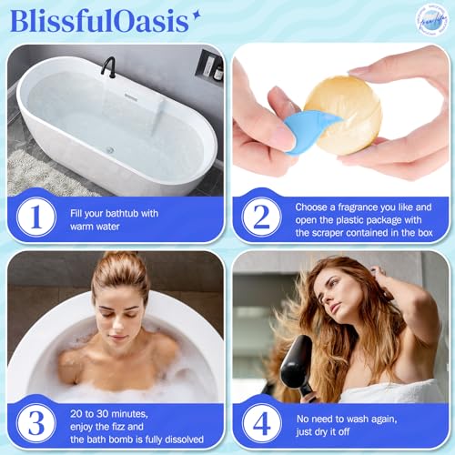 24 Pcs Bath Bombs Set with 6 Scents G941240