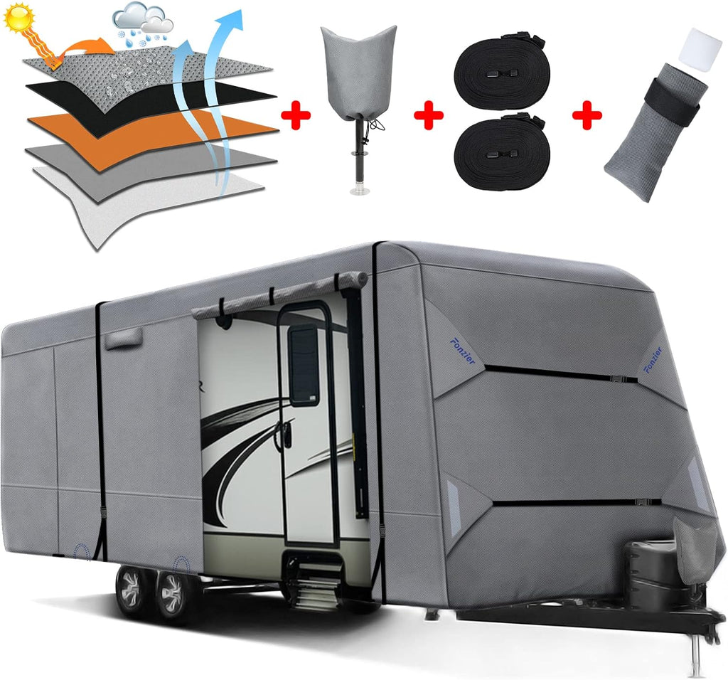Heavy Duty 5 Layers Anti-UV Travel Trailer Cover 31'1 - 34' H27162
