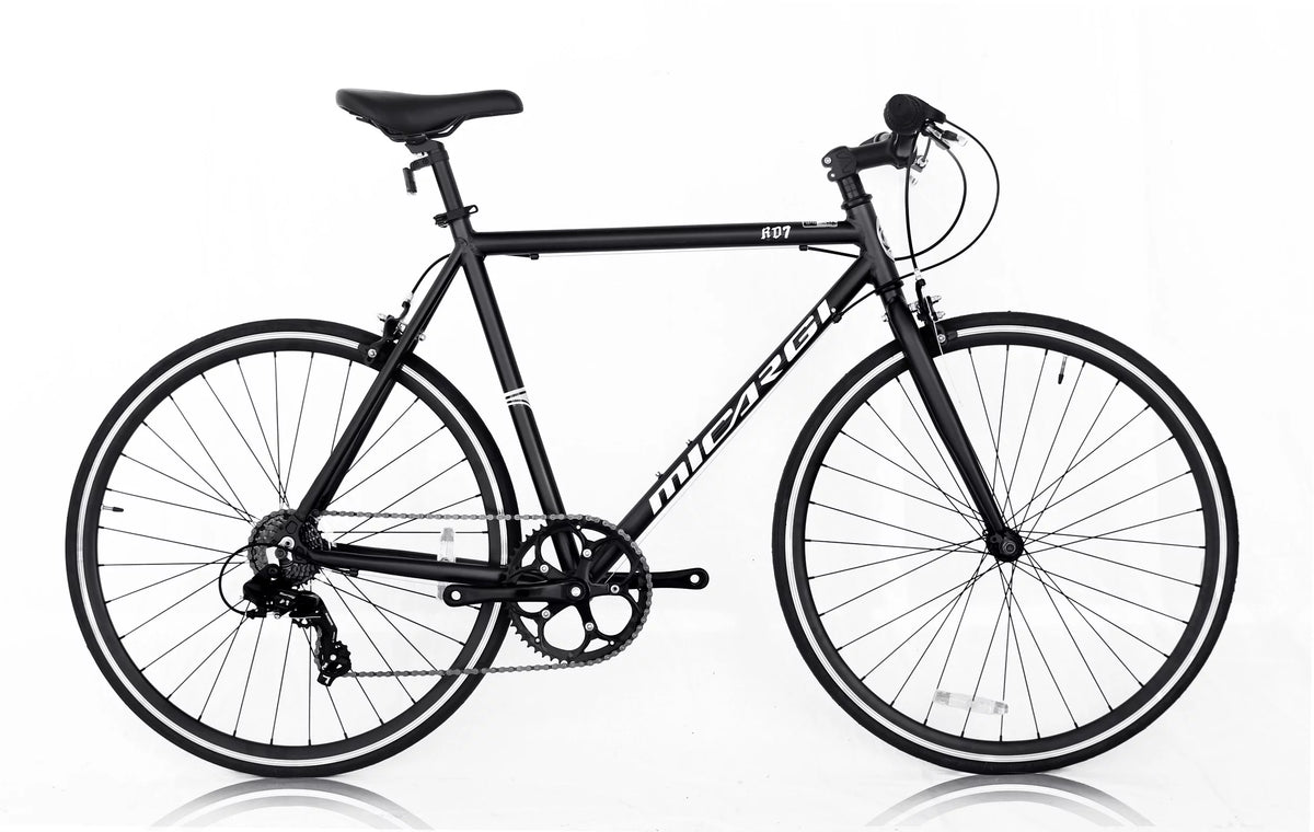 White 53 cm Aluminum 700C Road Bike Q601512