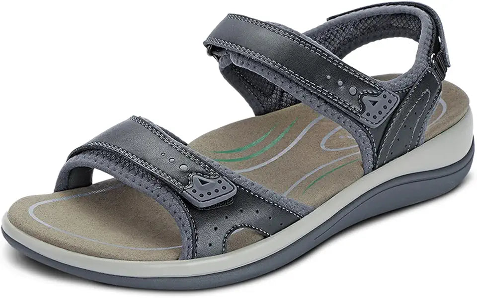 Women's Orthopedic Leather Adjustable Sandals H697